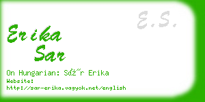 erika sar business card